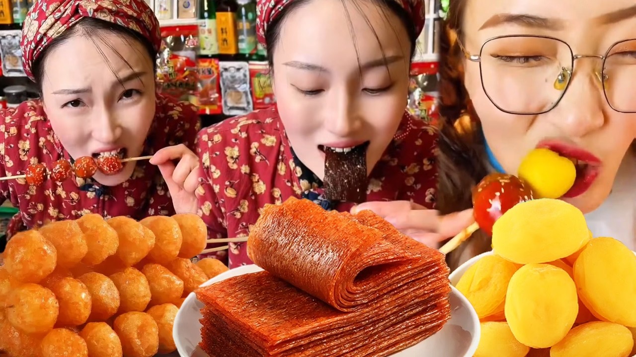 還記得童年的小賣舖嗎？小時候有饅頭加辣條吃就覺得很幸福，老闆娘太善良了  #童年小賣舖#懷舊零食#唐僧肉#霸王絲#大辣片#小螃蟹#懷舊鋪子#8090後#童年零食