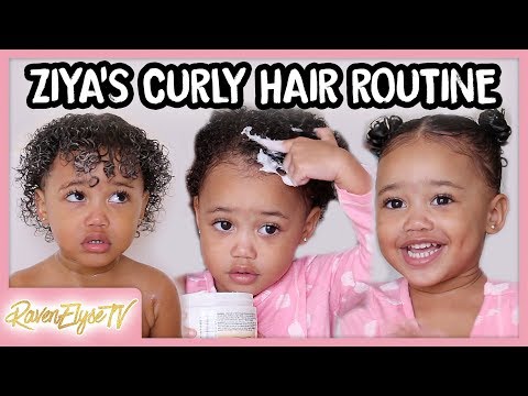 Ziya's HAIR ROUTINE | Toddler Curly Hair Tutorial
