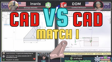 Which is FASTER? - ONSHAPE vs SOLIDWORKS - Imants vs DOM match 1 - DENSITY - 2700 kg per M^3