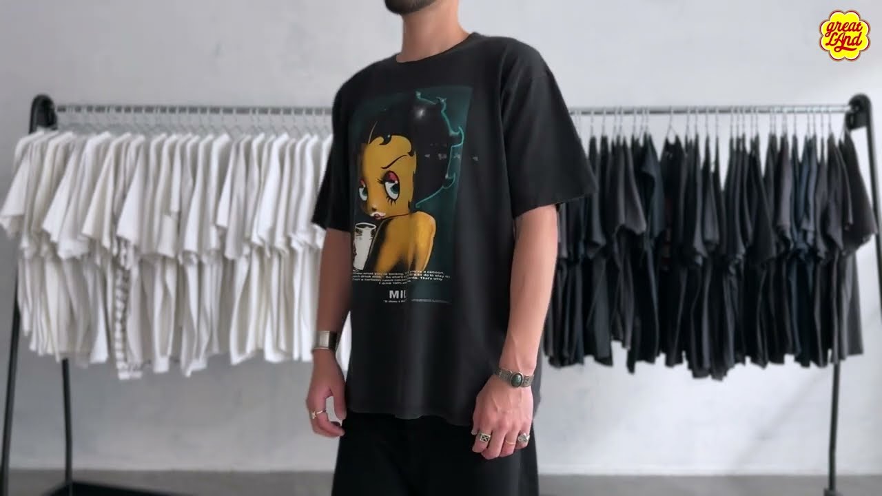 BETTY BOOP got milk ? PARODY BLACK GILDAN XL 11