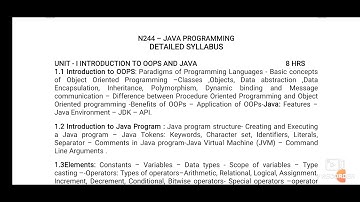 Unit-1 Introduction to OOPS