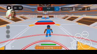 Roblox me Vs insane player in basketball star 2 screenshot 2