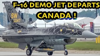 F16 DEMO TEAM! U.S Air Force Lockheed Martin F-16 departing Montreal (YMX\/CYMX)