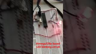 Arduino's Atmega328p based LED blinking circuit