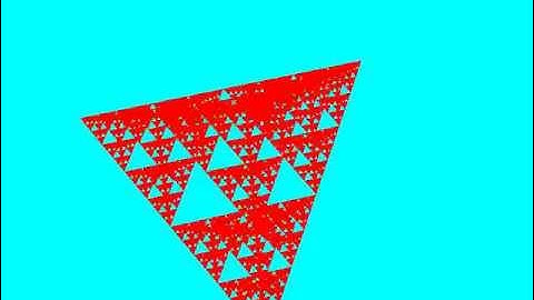 OpenGL Recursive Sierpinski Gasket