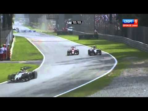 Гран  при Италии 2014  Даниил Квят вылетает в первом повороте