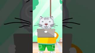 बिल्ली का ऑनलाइन क्लास #cartoon#cat #online #onlineclasses #funny #jangal #story