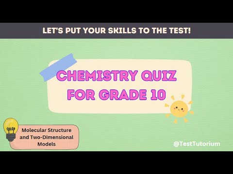 Chemistry For Grade 10 #Molecular Structure and Two-Dimensional Models ...