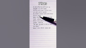 Thumbnail of 7 Years - Lukas Graham ( Speed Up )  Part 1#subscribe #nostalgia #lyrics #shorts