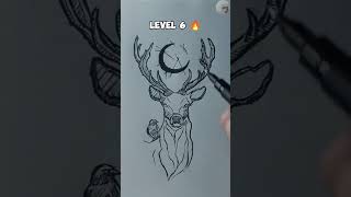 Drawing Deer in different level #art #ytshorts #deerart #chopper #drawing #sketch #deer #anime