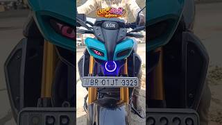 Mt modification 💥 Eye sticker and flasher install 💯 #shorts #viral #reels #sticker #begusarai #mt15