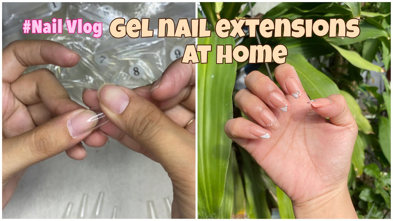 Nailvlog Gel Nail Extension at Home YouTube