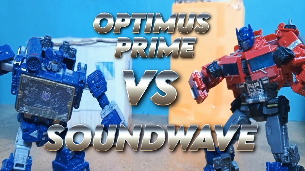 Optimus Prime VS Soundwave STOP MOTION (Short fight) - YouTube
