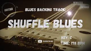 Guitar Shuffle Blues Backing Track Jam in C