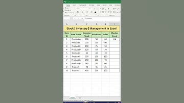 📦 Stock (Inventory) Management in Excel | Step-by-Step Excel Tutorial 💼