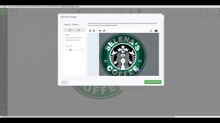 Custom logo "starbucks" inspired upload in Design ...