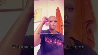 WIG INSTALLL🧟♀️🖤 #alternative #grwm #wiginstall #beauty #foryou #shorts #blowthisaccountup