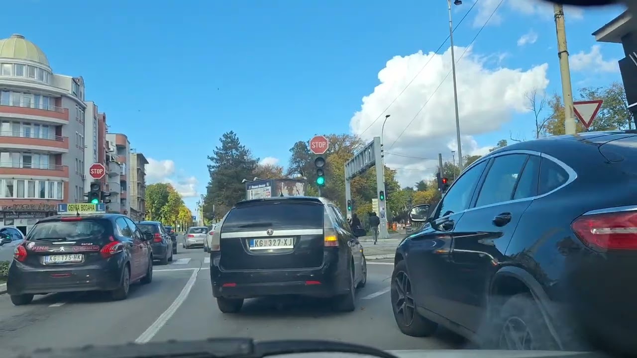 Kragujevac, vožnja 28. 10. 2025, Mala vaga- Centar- Jabucar- Petrovac