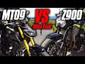 Z900 VS MT09 Drag Race