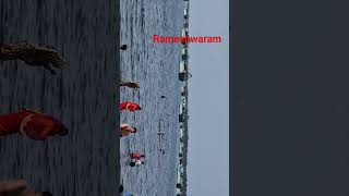 rameshwaram pavitra ghat har har mahadev #rameshwaram #mahadev
