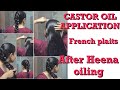 Castor oil application for Faster Hair Growth || Benefits of Castor Oil || Heavy hair oiling