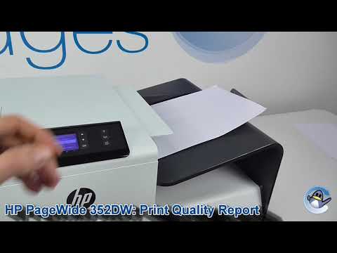 HP PageWide 352DW: How to Print a Test Page/Print Quality Report