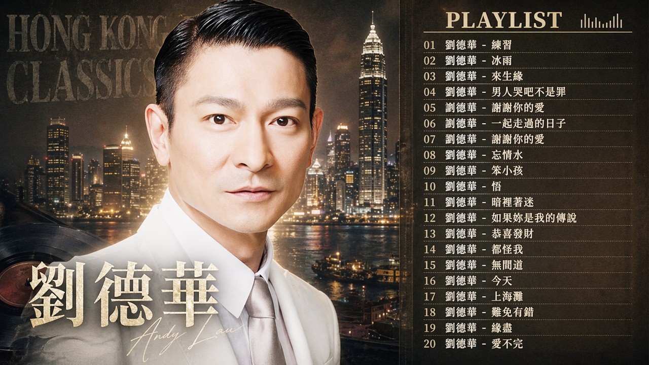 【劉德華 Andy Lau】20首深夜催淚情歌|80年代90年代回憶金曲合集《忘情水・天意・練習・來生緣・一起走過的日子》