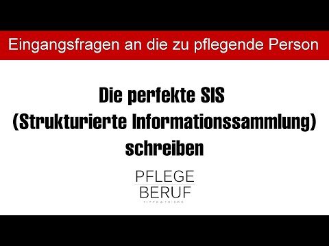 Die perfekte SIS (Strukturierte Informationssammlung) schreiben