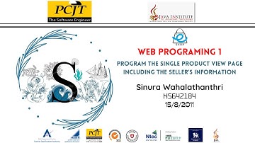 Web Project Task 23 || 1st Year || Semester 01 || Java Institute || Sinura Wahalathanthri