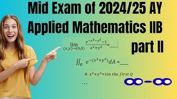 Part II Mid Exam Solution #Functions of Several Variables #learnmath #learnmaths #mathematics #maths