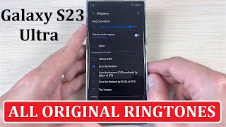 Original Ringtones - Samsung Galaxy S23 Ultra Resimi