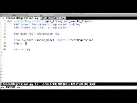 Age/Net Worth Solution - Intro to Machine Learning