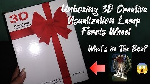 Unboxing & How To Set Up Ferris Wheel 3D Night Light Creative Visualization Lamp | Ate Zosy