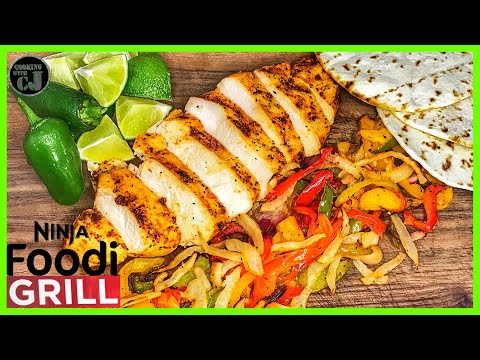 ninja-foodi-grill-chicken-breast-fajitas!-|-ninja-foodi-grill-recipes