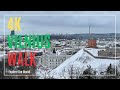 Vilnius, Lithuania 4K 60fps - Walk in Old Town in Snow | 리투아니아 빌뉴스