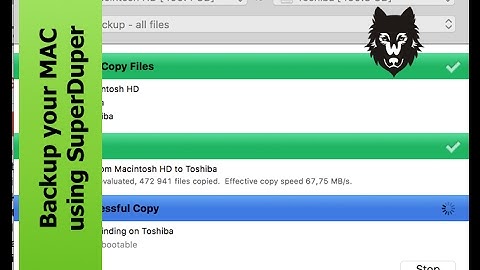 Backup your MAC using SuperDuper!