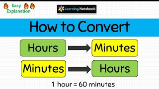 How to convert HOURS to MINUTES and MINUTES to HOURS