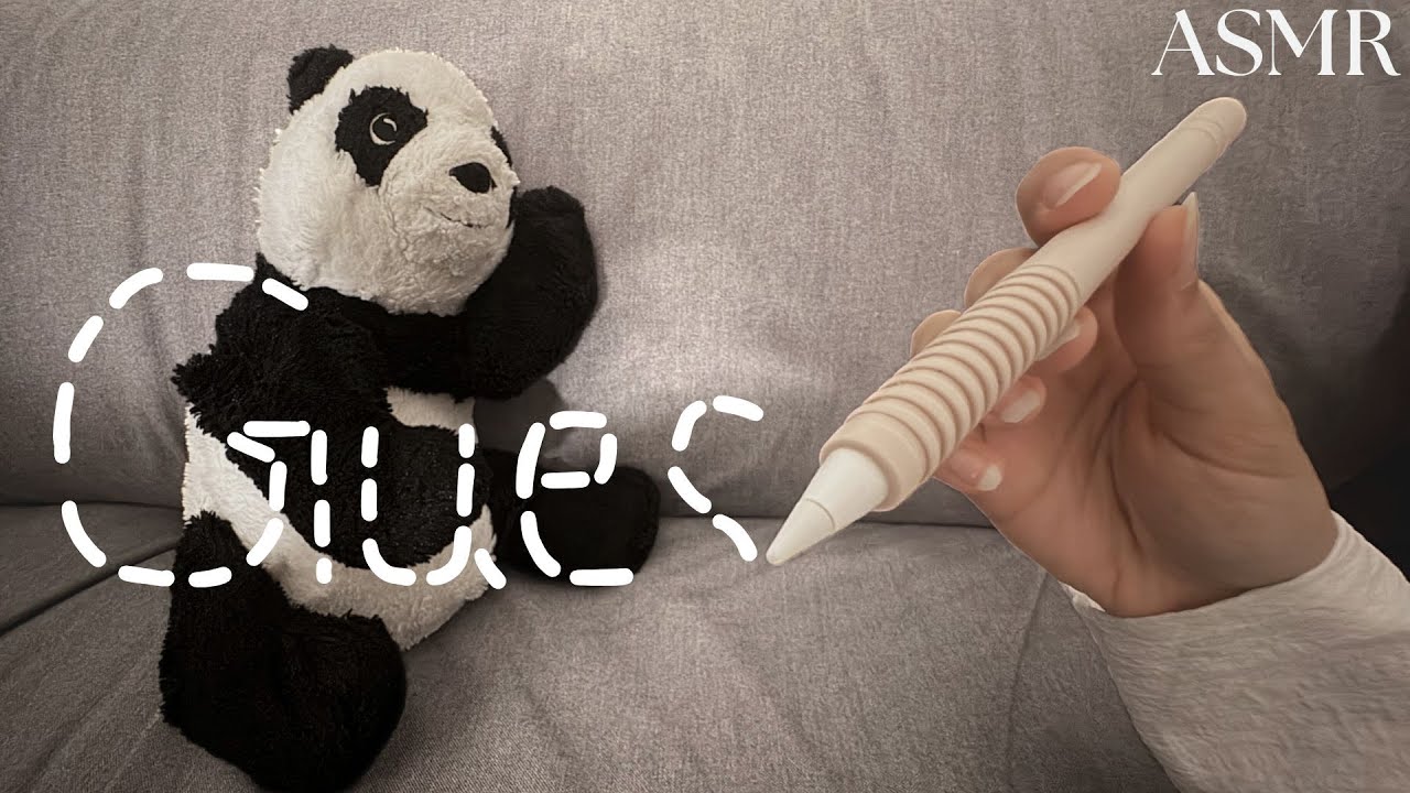 ASMR ✿ Can you guess the word? (clicky inaudible whispers, soft tracing, word repetition)