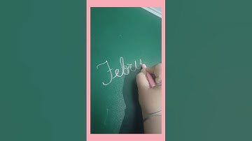how to write months name in cursive #writing