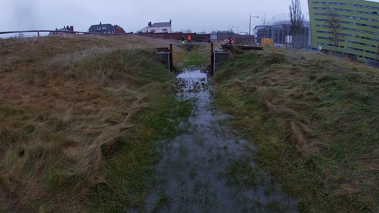 20191126 Swale fill x3 runs (Leaky Barrier 1 at H)