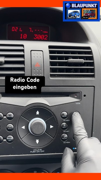 Blaupunkt Car 300 Code Eingeben Ohne Display Blaupunkt Radio Code Eingeben Subaru Justy, Suzuki IGNIS #shorts - YouTube