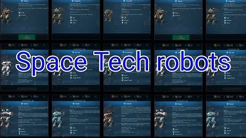 all space tech robots for task 13th War Robots