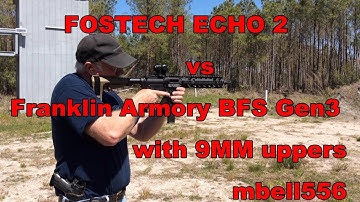 Fostech ECHO 2 vs Franklin Armory Gen 3 with 9MM Uppers: Will it binary?