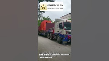 Flat Rack Container to Dubai of Tea Machine by OTWFast Cargo
