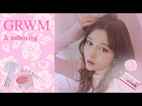 GRWM w/ JOOCYEE ݁ ˖Ი𐑼⋆💘 | unboxing & makeup grwm
