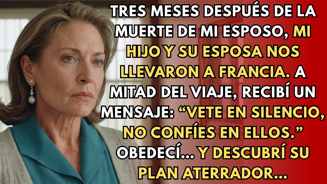 En un viaje a Francia con mis hijos, recibí un mensaje: “Vete en silencio. No confíes en tu hijo...