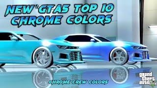 Gta 5 Online - New Top 10 Chrome Crew Colors - Hex Codes On Screen
