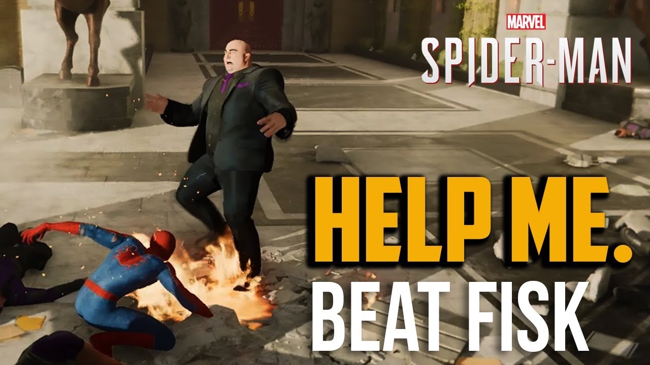 Spiderman PS4 : How to Beat Fisk Boss on Spectacular Difficulty (Hard) 