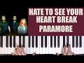 HOW TO PLAY: HATE TO SEE YOUR HEART BREAK - PARAMORE