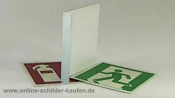 Welches Schild für Notausgang?